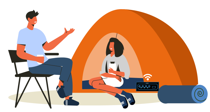 Stay Connected While Camping | Instant Internet Access