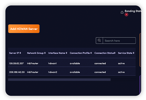 Paths selected in real time against latency, jitter and packet loss